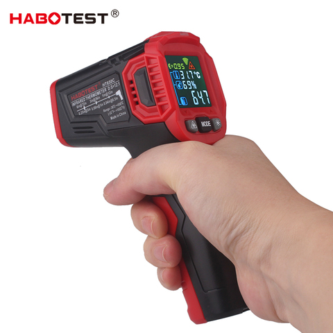 Habotest-termómetro infrarrojo HT650, medidor de temperatura y humedad láser Digital LCD, NCV, pirómetro, higrómetro IR ► Foto 1/6