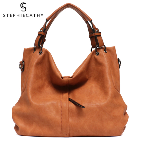 MONFERE gran Casual suave bolso bolsos de hombro para las mujeres grande cuero con cremallera femenino diseño de lujo de alta calidad bolsos y bolso ► Foto 1/6