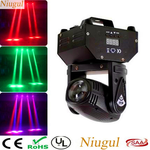 Mini haz de luz LED de 10W con cabezal móvil/RGBW 4 en 1 Efecto de haz lineal Luz de escenario para discoteca Bar fiesta en casa Show, DJ foco LED ► Foto 1/6