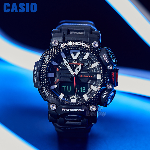 Casio G-SHOCK Assistir homens de marcas importantes assistir luxo luz LED dupla militar relógio digital 200m à prova d'água mens esportes quartzo bluetooth 4 sensores temperatura pressão altitude g choque relógio homen ► Foto 1/1