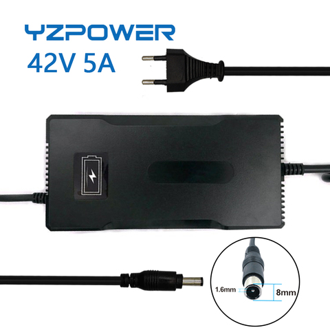 YZPOWER-fuente de alimentación rápida para batería Li-ion, fuente de alimentación de Cargador de batería de iones de litio, DC 10S, 42V, 5A, 36V, de Escritorio Tipo, EU/US/AU/UK ► Foto 1/6