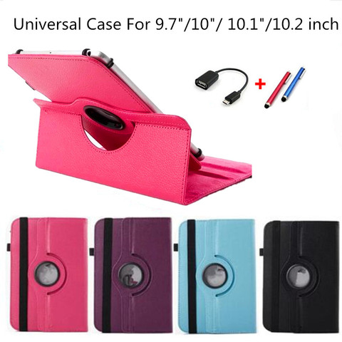 Funda Universal de cuero PU con giro de 360 para Funda de 9,7 