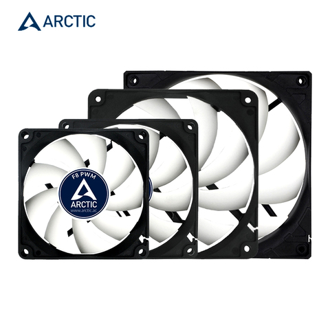 ARCTIC F9PWM F12PWM F14 PWM y PST 9cm 12cm 14cm 4 pines 200-2000 RPM ventilador de enfriamiento de ordenador cpu silencioso enfriador de potencia del chasis ventilador con cubierta ► Foto 1/6