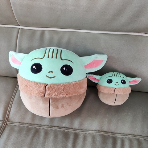 Bebé Yoda de felpa juguete Kawaii bebé Yoda Grogu juguetes de peluche Star Wars Grugo lindo de La felpa Anime juguetes de peluche ► Foto 1/6