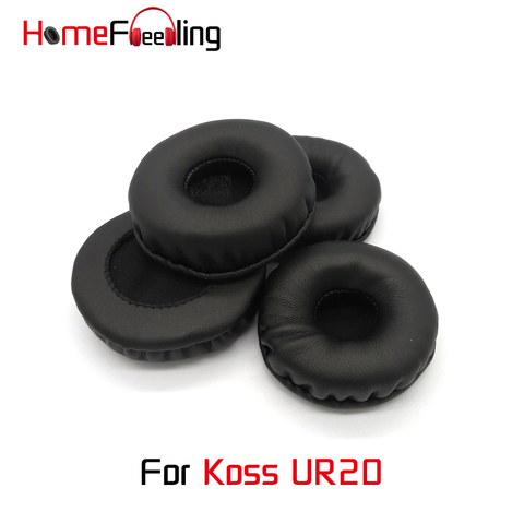 Homefeeling-almohadillas para las orejas para Koss UR20, almohadillas para las orejas redondas universales de cuero, almohadillas para los oídos ► Foto 1/6