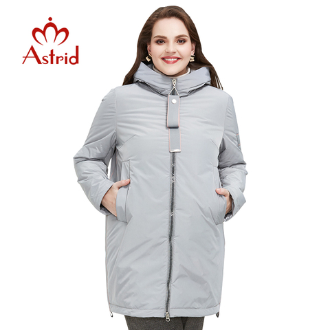 ¡Novedad de primavera 2022! Chaqueta de mujer, prendas de vestir de talla grande de alta calidad, estilo de longitud media con cremallera, moda de mujer AM-8608 ► Foto 1/6