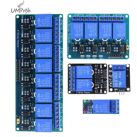 Módulo de relé de 1 2 4 8 canales DC 5 V con placa de expansión de disparador de bajo nivel para arduino Raspberry pi ► Foto 1/6