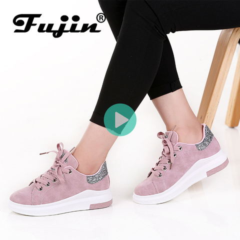 Fujin marca 2022 otoño Mujer Zapatos Zapatillas otoño suave cómodo Casual zapatos moda señora Flats zapatos femeninos para mujer ► Foto 1/6