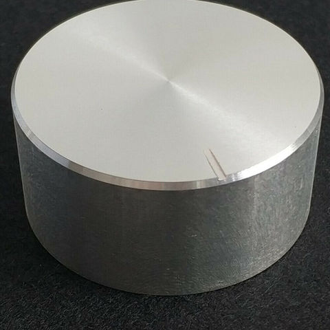 GHH-perilla de potenciómetro de aluminio plateado, tapa de Control de eje moleteado de 6mm, fácil de reemplazar, MI0450, 48x22mm ► Foto 1/1