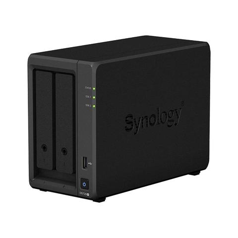 Servidor de almacenamiento en la nube Synology DS720 + NAS 2 bahías sin disco 2G RAM SATA3 NAS 3 años de garantía ► Foto 1/4