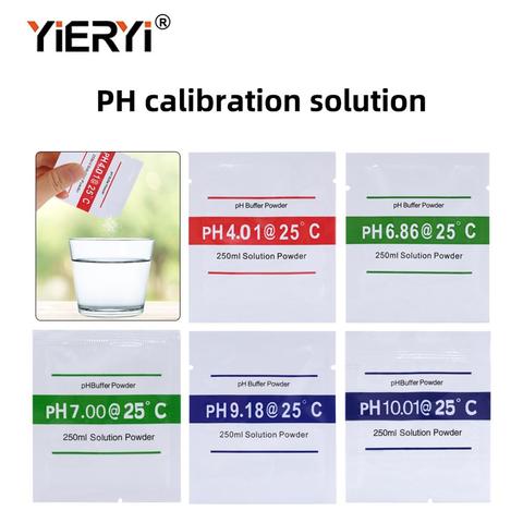 5 unids/set PH Meter medida de solución tampón de PH en polvo/4,01/6,86/7,0/10,01/9,18 punto de calibración envío gratis ► Foto 1/6