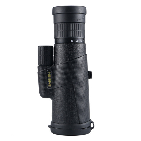 Baigish-telescopio de alta potencia con Zoom Monocular 10-30x42, doble enfoque, BAK4 Prisma óptico, lente multicapa con Clip para teléfono genuino ► Foto 1/6