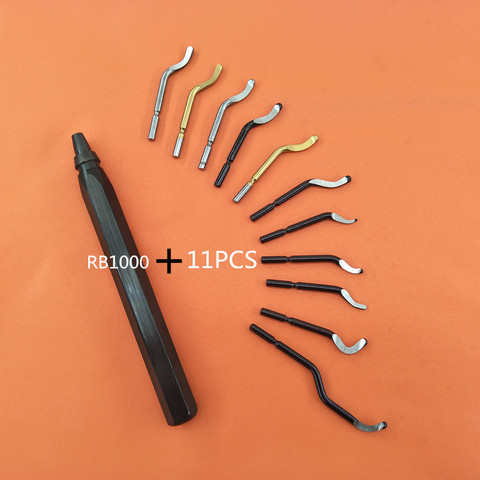 Kit de herramientas de desbarbado de Metal RB1000, brocas de desbarbado rotativas, removedor de cuchillas, juego de herramientas de desbarbado para madera, cobre y acero ► Foto 1/6