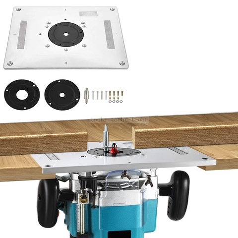 Fresadora de madera eléctrica Universal, enrutador de mesa, placa de inserción de mesa para trabajo de carpintería ► Foto 1/6