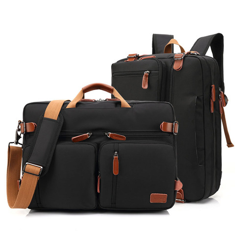 Maletín Convertible de 17 pulgadas para hombre, bolso de negocios, bolso de mensajero para ordenador portátil, bolsos de viaje multifuncional para hombre, grande XA161ZC ► Foto 1/6