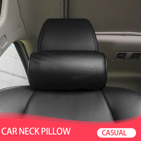 Cojín de PU para el cuello del asiento del coche, apoyo para reposacabezas, cómodo cojín reposacabezas para el cuello, 1 Uds. ► Foto 1/6