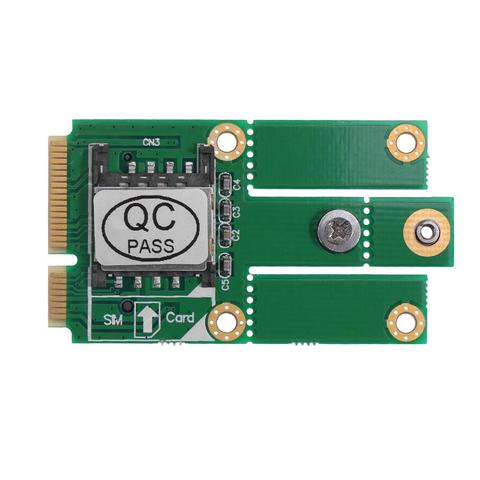 Llave M.2 NGFF B para Mini conversor de tarjeta adaptadora PCI-E con ranura para tarjeta SIM, compatible con red 3G 4G LTE para minería de Bitcoin ► Foto 1/6