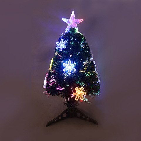 Árbol de luces LED de fibra, miniárbol de luces de Navidad, enchufe USB, salida de fábrica, adornos decorativos artificiales para el hogar ► Foto 1/5