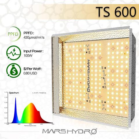 Mars Hydro-luz LED para cultivo de plantas hidropónicas de Interior de espectro completo, TS, 600W ► Foto 1/6