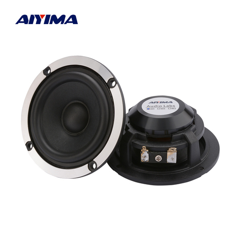 AIYIMA-altavoz de gama media para coche, dispositivo de sonido de cine en casa, cono de papel de lana, de aluminio y neodimio, 3 pulgadas, 4, 8 Ohm, 15W, 2 uds. ► Foto 1/1