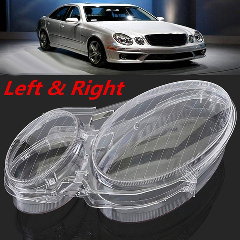 Pantalla de cristal para lente de faro de coche, cubierta de luz antiniebla para Mercedes Benz E Class W211 2002-2008 E320 E350 E280 E300 E ► Foto 1/6