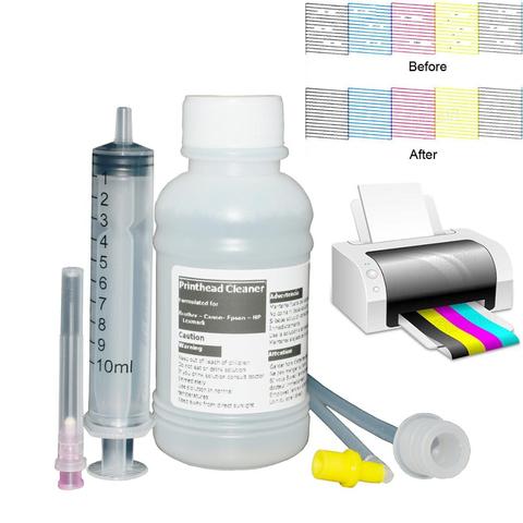 Cabezal de impresión Kit de limpieza para Epson Canon hermano Lexmark Hp cabezal de impresión líquido de limpieza para tinta de sublimación de tinta de tinte de pigmento 100ml ► Foto 1/6