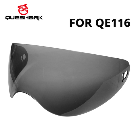 Queshark-accesorios para casco QE116 117, lentes oscuras de Color negro, no incluidas (solo se envía junto con las gafas) ► Foto 1/6