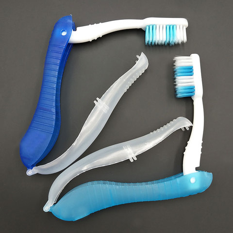 2022 nueva higiene Oral portátil desechable plegable viaje Camping cepillo de dientes senderismo cepillo de dientes herramientas de Limpieza de dientes ► Foto 1/3