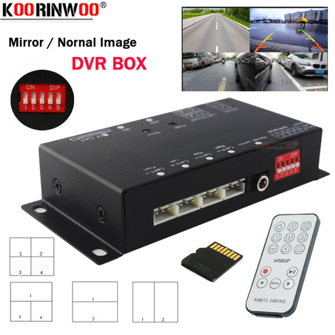 Grabadora de DVR para coche, caja combinadora de interruptor de vídeo de aparcamiento de 9-36V para cámara de visión izquierda/derecha/delantera/trasera de 360 grados ► Foto 1/6