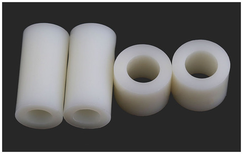 Columna de aislamiento de plástico, poste recto a través de la columna, manga de nylon, ABS, orificio de gasketround, columna de intervalo, M5, 100 Uds. ► Foto 1/4