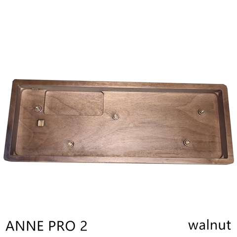 Funda de madera para Anne Pro 2 Mini, Teclado mecánico portátil 60%, carcasa de madera de nogal negro Anne Pro 2 ► Foto 1/4