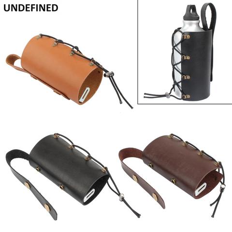 Soporte Universal para bebidas de bicicleta y motocicleta, soporte para botella de agua de cuero, estilismo para coche, adaptador de taza de bebida deportiva al aire libre ► Foto 1/6