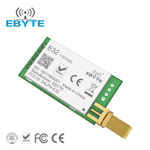 LoRa-transmisor y receptor inalámbrico SX1278, 170MHz, largo alcance, 8km, módulo de radiofrecuencia, EBYTE, E32-170T30D, e32, 30dBm, antena SMA ► Foto 1/4