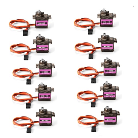 4/5/10/20 pcs/lote MG90S Metal gear Digital 9g Servo SG90 para Rc helicóptero avión barco coche MG90 9G Trex 450 RC helicóptero ► Foto 1/6