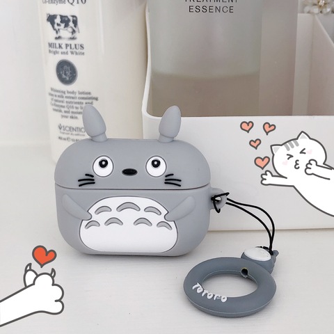 Totoro-funda suave de dibujos animados para Apple Airpod Pro, funda protectora bonita para auriculares inalámbricos funda de AirPods ► Foto 1/6