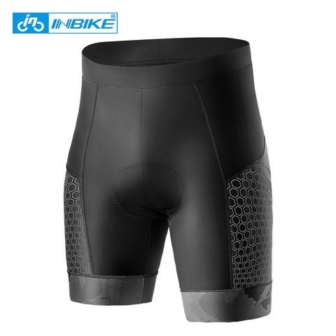 INBIKE-pantalones cortos de ciclismo para hombre, alfombrilla gruesa 3D, a prueba de golpes, para ciclismo de montaña o de carretera, medias reflectantes para descenso, Verano ► Foto 1/6