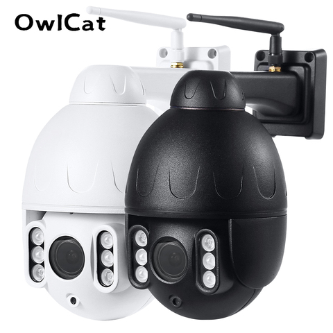 OwlCat-cámara IP con wifi para exteriores, videocámara tipo bala PTZ impermeable IP66, CCTV, movimiento de crucero automático, Audio bidireccional, tarjeta SD, aplicación de teléfono de movimiento Onvif ► Foto 1/6