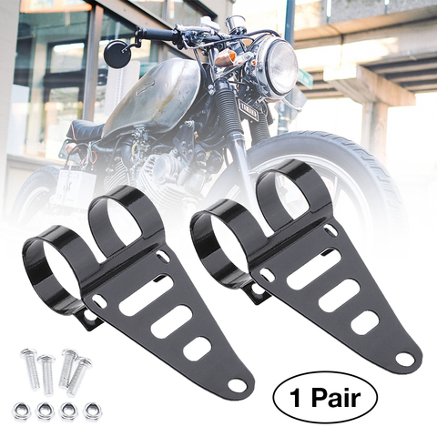 Soporte de montaje Universal para faro de motocicleta, ajustador de orejas de horquilla, soporte de cortador para Dirt Bike Cafe Racer, 41-43mm ► Foto 1/6