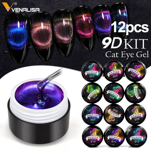 2022 VENALISA 9D camaleón Gel de uñas efecto ojo de gato magnético esmalte de uñas en Gel eliminable en remojo polaco romántico Gel brillante lacas de uñas 5ml ► Foto 1/6