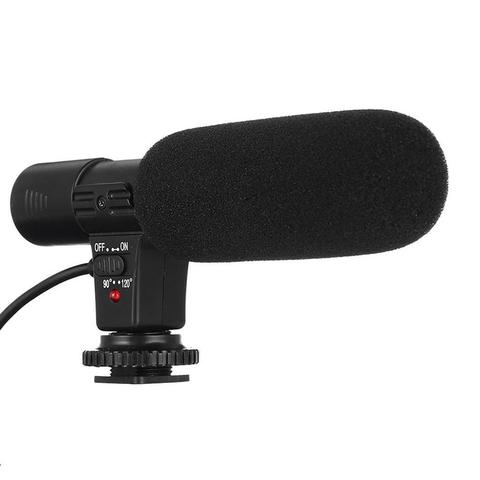 Micrófono de videocámara estéreo MIC-01 para cámara Nikon, Canon, DSLR, ordenador, PC, teléfono móvil, Xiaomi, iphone 8, X, Samsung ► Foto 1/6