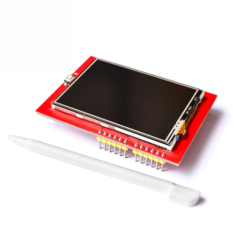 Módulo LCD TFT pantalla TFT LCD de 2,4 pulgadas para placa Arduino UNO R3 y soporte mega 2560 con lápiz táctil, UNO R3 ► Foto 1/6