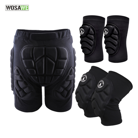 WOSAWE deportes al aire libre de Esquí Skate Snowboard protección Protector de esquí La rodilla almohadillas de patinaje Protector acolchado cadera pantalones cortos XS-3XL ► Foto 1/6