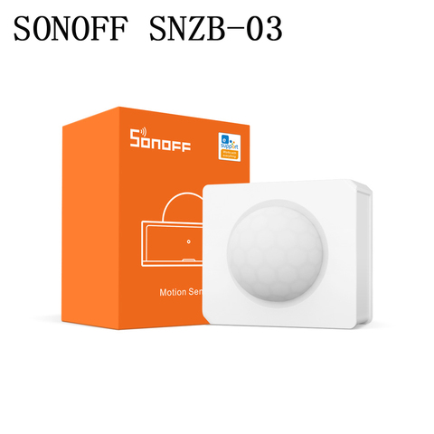 SONOFF-Sensor de movimiento SNZB-03 ZigBee Dispositivo inteligente de detección, alarma de disparo de movimiento, funciona con el puente ZigBee a través de la aplicación eWeLink ► Foto 1/6