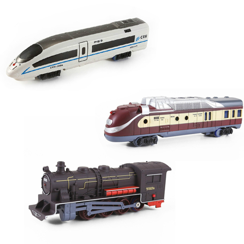 Gran tren de simulación eléctrica de juguete tren eléctrico modelo locomotora accesorios arquitectónicos sence ► Foto 1/6