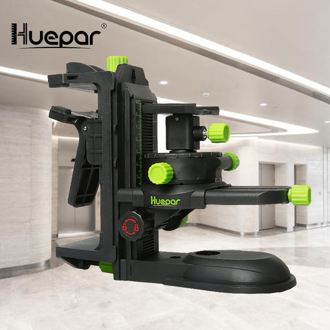 Huepar-soporte de nivel láser, colgador de Base pivotante magnética multifuncional con Clip ajustable de 360 °, herramienta ajustable ► Foto 1/6