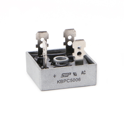 KBPC5006 puente rectificador de potencia 50A 600V caja de Metal diodo puente de Control monofásico Y4QC ► Foto 1/6