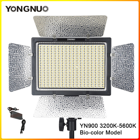 YONGNUO-Panel de luz de vídeo LED inalámbrico YN900, YN-900, 3200K, 5600K, para estudio de vídeo, Canon, Nikon, con adaptador de corriente CC ► Foto 1/5