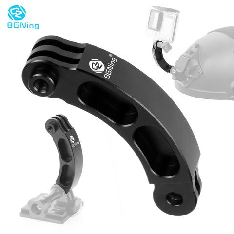 BGNing-Brazo de extensión para casco de aleación de aluminio, montaje de autofoto para GoPro Hero Max 8 7 6, XiaoYi, accesorios para Cámara de Acción ► Foto 1/6