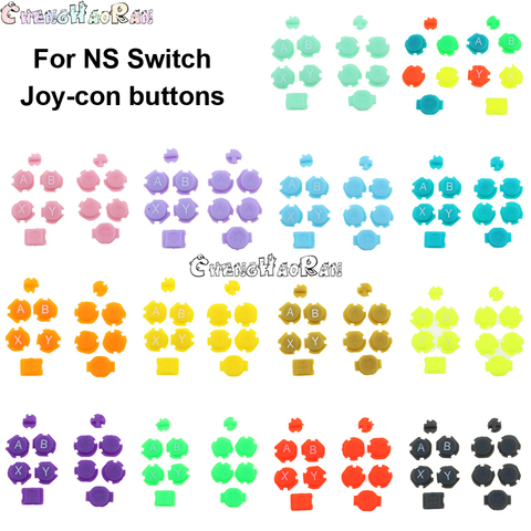 16Color 1Set ABXY las teclas de dirección botones reemplazo para Nintend DE ALEGRÍA-Con interruptor derecha izquierda controlador mando análogo de Joystick analógico ► Foto 1/6