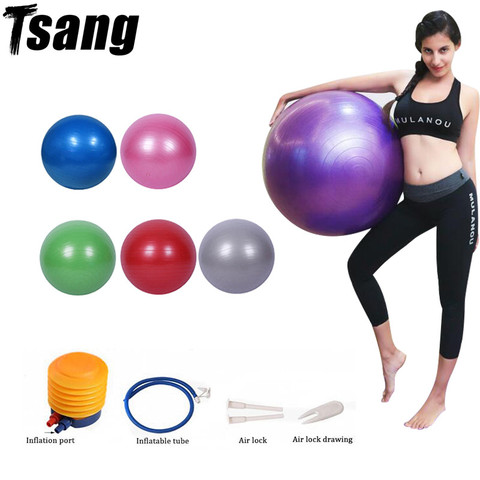 Pelota para hacer ejercicio Pilates ejercicio en el gimnasio en casa Yoga Ejercicio de formación de mujeres Bola de Yoga equipo bolas de equilibrio Fitball мяч для фитнеса ► Foto 1/6